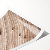 Farmhouse Wall Art - Aerial View of Harvested Field for Rustic Decor