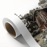 Farmhouse Wall Art - Rustic Barn with Garden Flowers for Country Decor