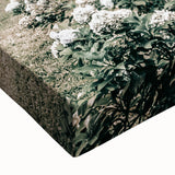 Farmhouse Wall Art - Rustic Barn with Garden Flowers for Country Decor