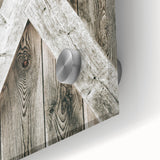 Rustic Farmhouse Decor - Wooden Barn Door Wall Art for Country Style