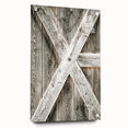 Rustic Farmhouse Decor - Wooden Barn Door Wall Art for Country Style