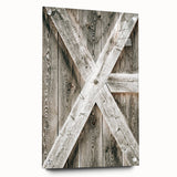 Rustic Farmhouse Decor - Wooden Barn Door Wall Art for Country Style