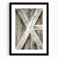 Rustic Farmhouse Decor - Wooden Barn Door Wall Art for Country Style