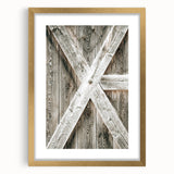 Rustic Farmhouse Decor - Wooden Barn Door Wall Art for Country Style