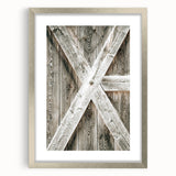 Rustic Farmhouse Decor - Wooden Barn Door Wall Art for Country Style