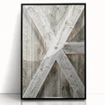 Rustic Farmhouse Decor - Wooden Barn Door Wall Art for Country Style