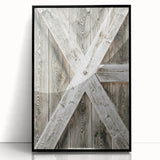 Rustic Farmhouse Decor - Wooden Barn Door Wall Art for Country Style