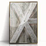 Rustic Farmhouse Decor - Wooden Barn Door Wall Art for Country Style