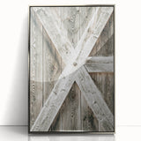 Rustic Farmhouse Decor - Wooden Barn Door Wall Art for Country Style