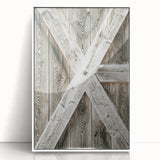 Rustic Farmhouse Decor - Wooden Barn Door Wall Art for Country Style