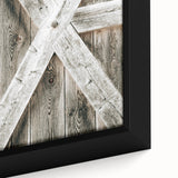 Rustic Farmhouse Decor - Wooden Barn Door Wall Art for Country Style