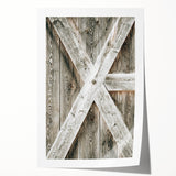 Rustic Farmhouse Decor - Wooden Barn Door Wall Art for Country Style