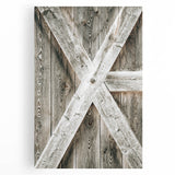 Rustic Farmhouse Decor - Wooden Barn Door Wall Art for Country Style