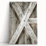 Rustic Farmhouse Decor - Wooden Barn Door Wall Art for Country Style