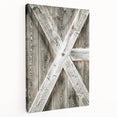Rustic Farmhouse Decor - Wooden Barn Door Wall Art for Country Style