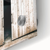 Rustic Farmhouse Wall Art with Wooden Barn Door - Vintage Country Style