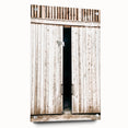 Rustic Farmhouse Wall Art with Wooden Barn Door - Vintage Country Style
