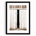 Rustic Farmhouse Wall Art with Wooden Barn Door - Vintage Country Style