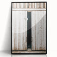 Rustic Farmhouse Wall Art with Wooden Barn Door - Vintage Country Style