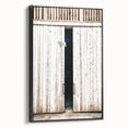 Rustic Farmhouse Wall Art with Wooden Barn Door - Vintage Country Style
