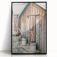 Rustic Farmhouse Barn Door Wall Art with Milk Cans - Country Style Decor