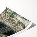 Vintage Farmhouse Wall Art: Rustic Barn with Dandelion Meadow