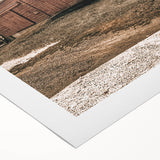 Farmhouse Wall Art: Rustic Red Barn with Metal Roof Country Décor