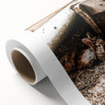 Farmhouse Wall Art: Cozy Rabbits in Rustic Barn Décor