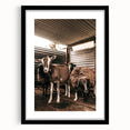 Farmhouse Wall Art: Rustic Barn with Goats and Sheep Country Décor