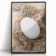 Farmhouse Wall Art: Rustic Egg in Straw Nest Country Décor