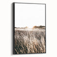 Farmhouse Wall Art: Golden Sunset Over Wheat Field Country Décor