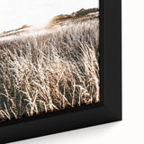 Farmhouse Wall Art: Golden Sunset Over Wheat Field Country Décor