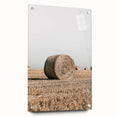 Farmhouse Wall Art: Hay Bales in Open Field Country Décor