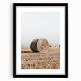 Farmhouse Wall Art: Hay Bales in Open Field Country Décor