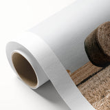 Farmhouse Wall Art: Hay Bales in Open Field Country Décor