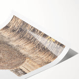 Farmhouse Wall Art: Large Hay Bale in Harvest Field Country Décor