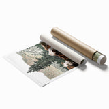 Farmhouse Wall Art: Cows Resting in Mountain Meadow Country Décor