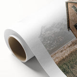 Farmhouse Wall Art: Rustic House with Mountain Backdrop Country Décor