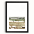 Farmhouse Wall Art: Rustic Country Style with Grazing Sheep Scene