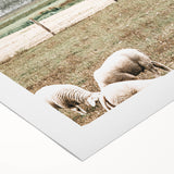 Farmhouse Wall Art: Rustic Country Style with Grazing Sheep Scene