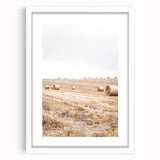 Farmhouse Wall Art: Rolling Hay Fields for Rustic Country Charm