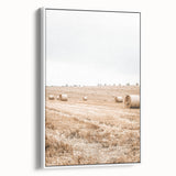 Farmhouse Wall Art: Rolling Hay Fields for Rustic Country Charm