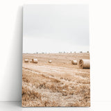 Farmhouse Wall Art: Rolling Hay Fields for Rustic Country Charm