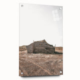 Farmhouse Wall Art: Rustic Cabin Scene for Antique Farmhouse Decor