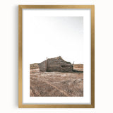 Farmhouse Wall Art: Rustic Cabin Scene for Antique Farmhouse Decor