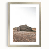 Farmhouse Wall Art: Rustic Cabin Scene for Antique Farmhouse Decor