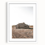 Farmhouse Wall Art: Rustic Cabin Scene for Antique Farmhouse Decor