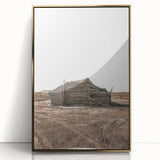 Farmhouse Wall Art: Rustic Cabin Scene for Antique Farmhouse Decor