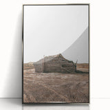 Farmhouse Wall Art: Rustic Cabin Scene for Antique Farmhouse Decor