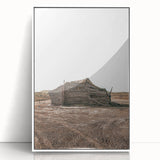 Farmhouse Wall Art: Rustic Cabin Scene for Antique Farmhouse Decor